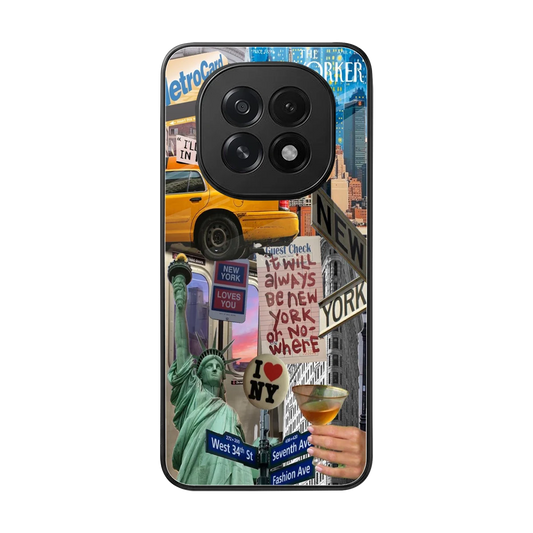 NY Forever back phone cover | glass case for oppo f29 5g