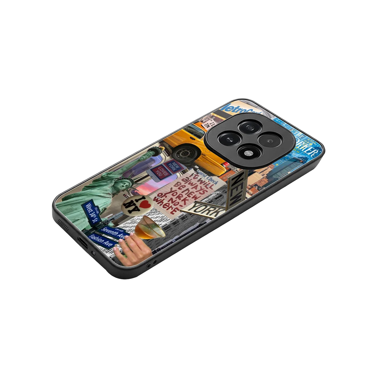 NY Forever stylish phone case for oppo f29 5g | glossy glass and slim fit