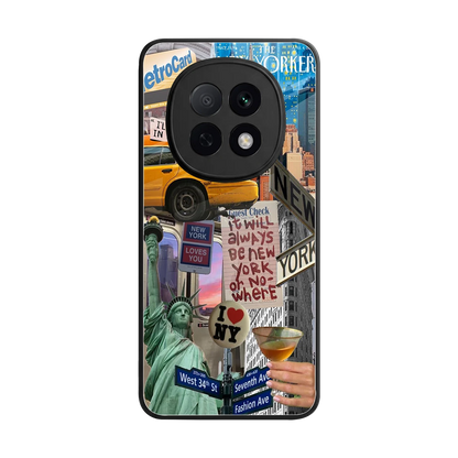 NY Forever back phone cover | glass case for oppo f29 pro 5g