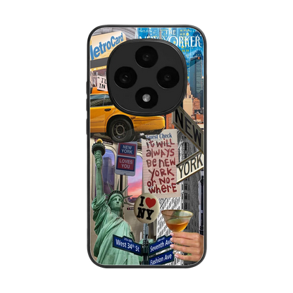 NY Forever back phone cover | glass case for oppo f31 pro 5g