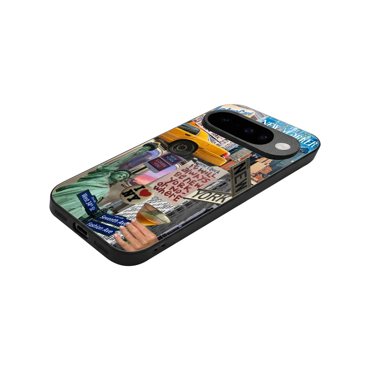 NY Forever stylish phone case for google pixel 10 | glossy glass and slim fit