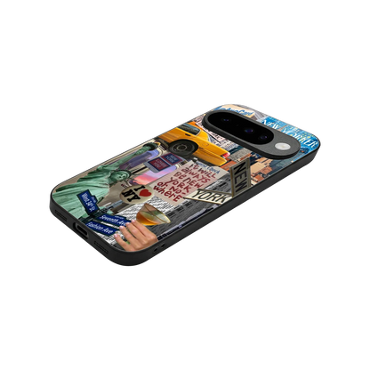 NY Forever stylish phone case for google pixel 10 | glossy glass and slim fit