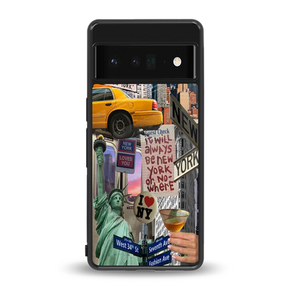 NY Forever back phone cover | glass case for google pixel 6 pro