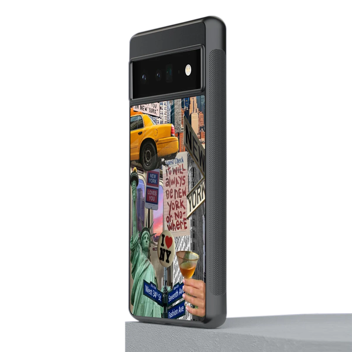 NY Forever stylish phone case for google pixel 6 pro | glossy glass and slim fit