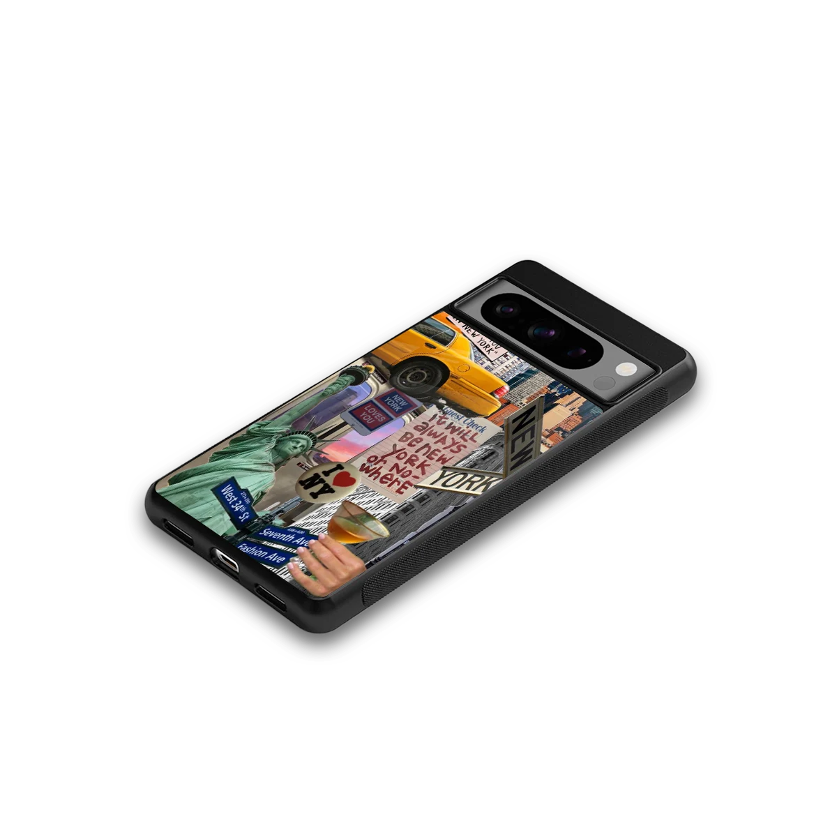 NY Forever google pixel 8 pro mobile cover | shockproof glass phone case