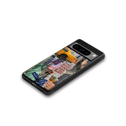 NY Forever google pixel 8 pro mobile cover | shockproof glass phone case