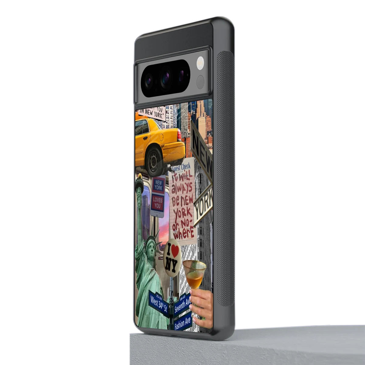 NY Forever stylish phone case for google pixel 8 pro | glossy glass and slim fit