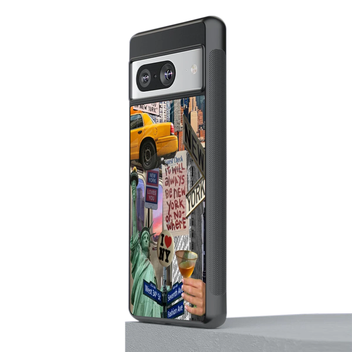 NY Forever stylish phone case for google pixel 8 | glossy glass and slim fit