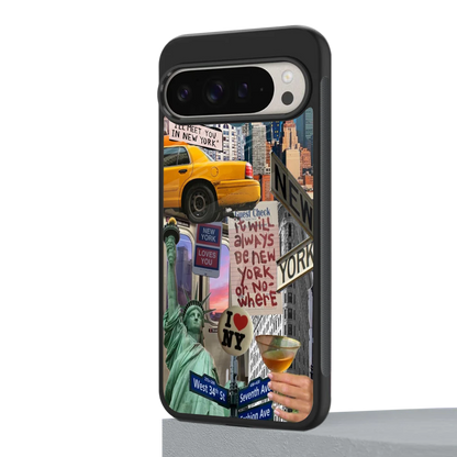 NY Forever google pixel 9 pro mobile cover | shockproof glass phone case