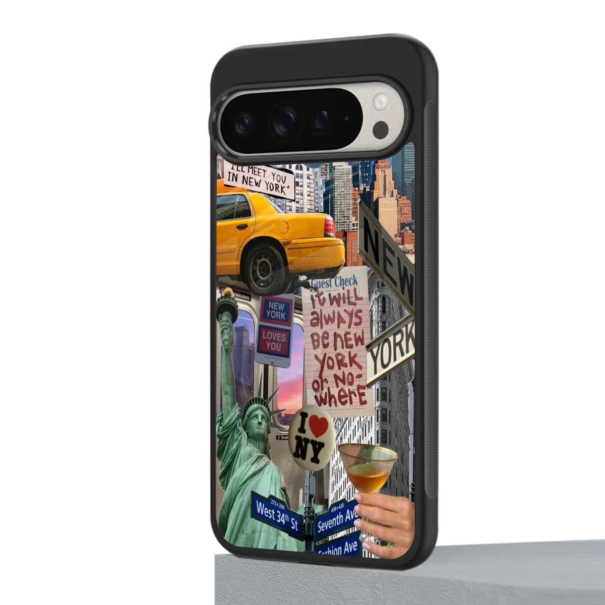 NY Forever google pixel 9 pro xl mobile cover | shockproof glass phone case