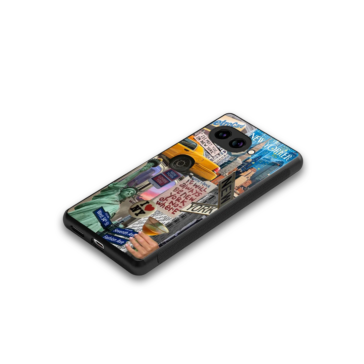 NY Forever stylish phone case for google pixel 10a | glossy glass and slim fit