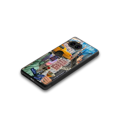 NY Forever stylish phone case for google pixel 10a | glossy glass and slim fit