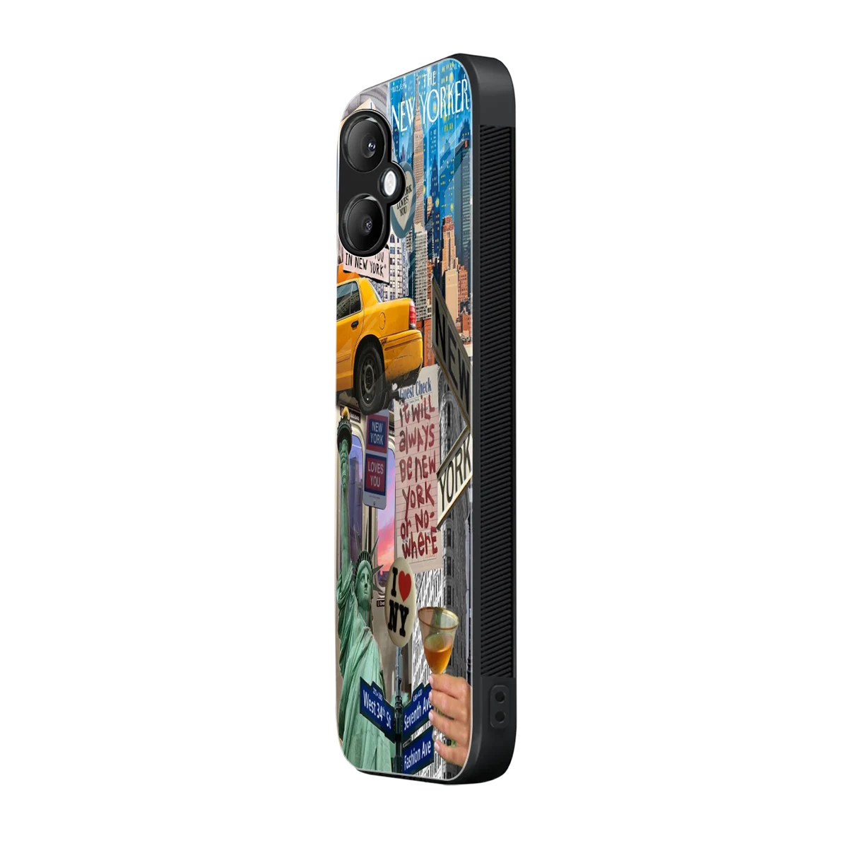 NY Forever samsung galaxy a06 5g mobile cover | shockproof glass phone case