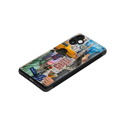 NY Forever stylish phone case for samsung galaxy a06 5g | glossy glass and slim fit
