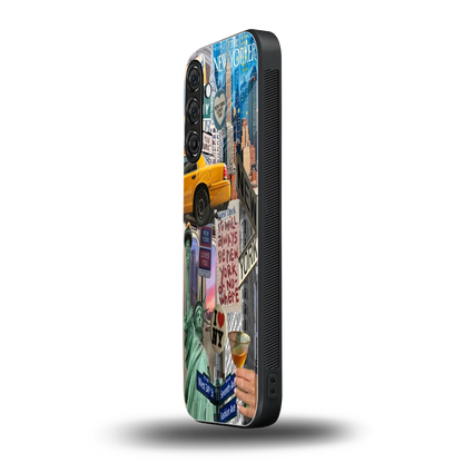 NY Forever samsung galaxy m35 5g mobile cover | shockproof glass phone case