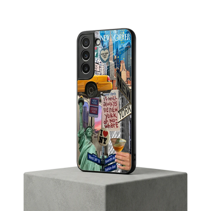 NY Forever samsung galaxy s22 mobile cover | shockproof glass phone case