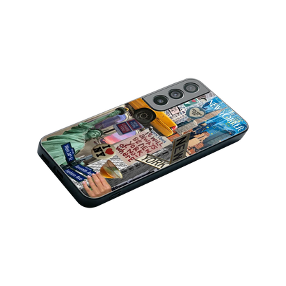 NY Forever stylish phone case for samsung galaxy s22 | glossy glass and slim fit