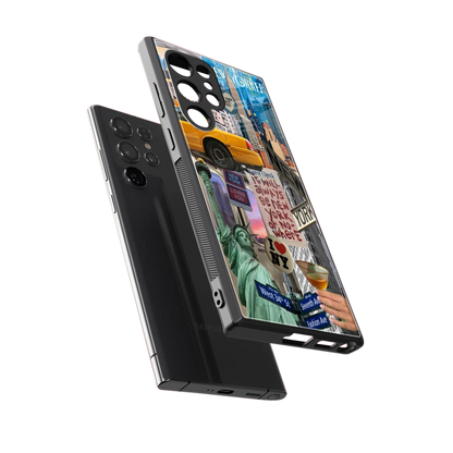 NY Forever sleek samsung galaxy s23 ultra cover with tempered glass back and TPU edges