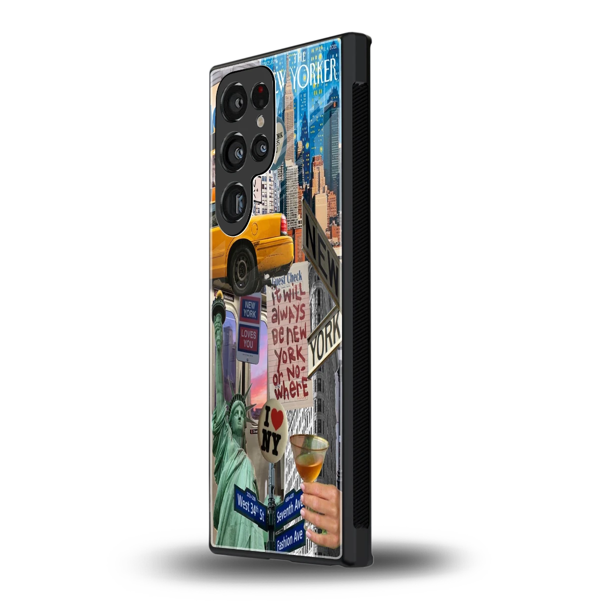 NY Forever samsung galaxy s23 ultra mobile cover | shockproof glass phone case