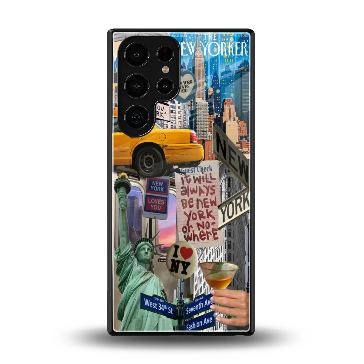 NY Forever back phone cover | glass case for samsung galaxy s25 ultra
