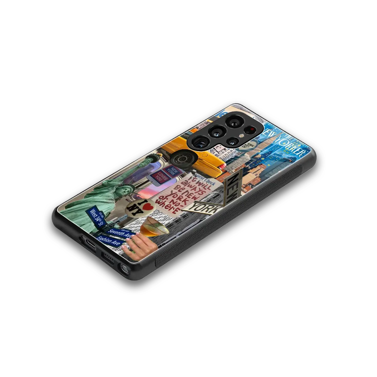 NY Forever stylish phone case for samsung galaxy s26 ultra | glossy glass and slim fit