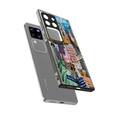 NY Forever sleekvivo v30 pro cover with tempered glass back and TPU edges