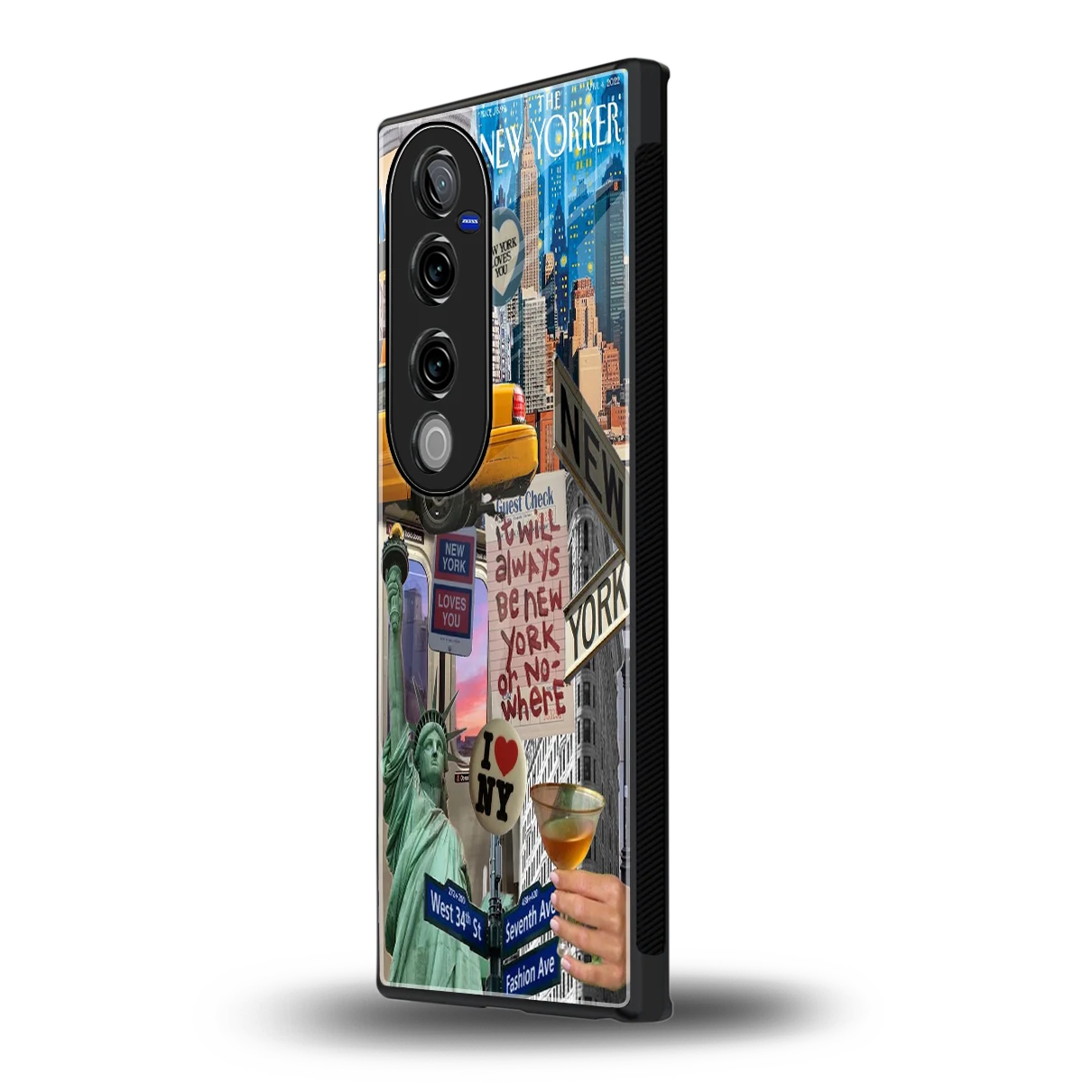 NY Forever vivo v40 pro mobile cover | shockproof glass phone case