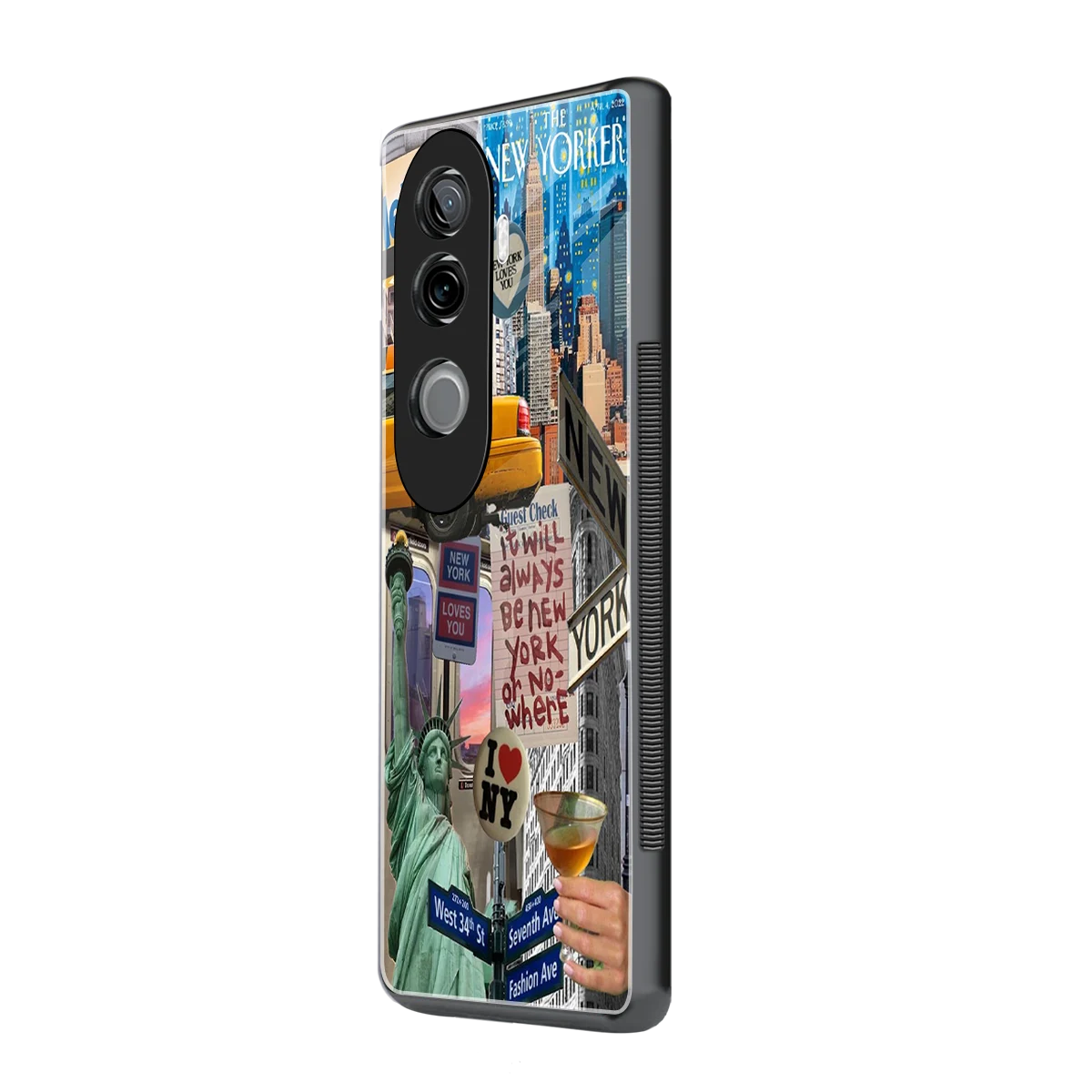 NY Forever vivo v40e mobile cover | shockproof glass phone case