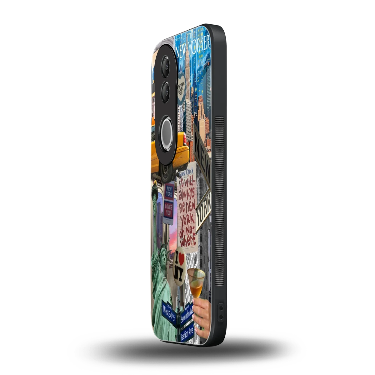 NY Forever vivo v50 mobile cover | shockproof glass phone case