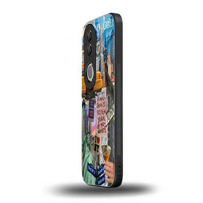NY Forever vivo v50 mobile cover | shockproof glass phone case