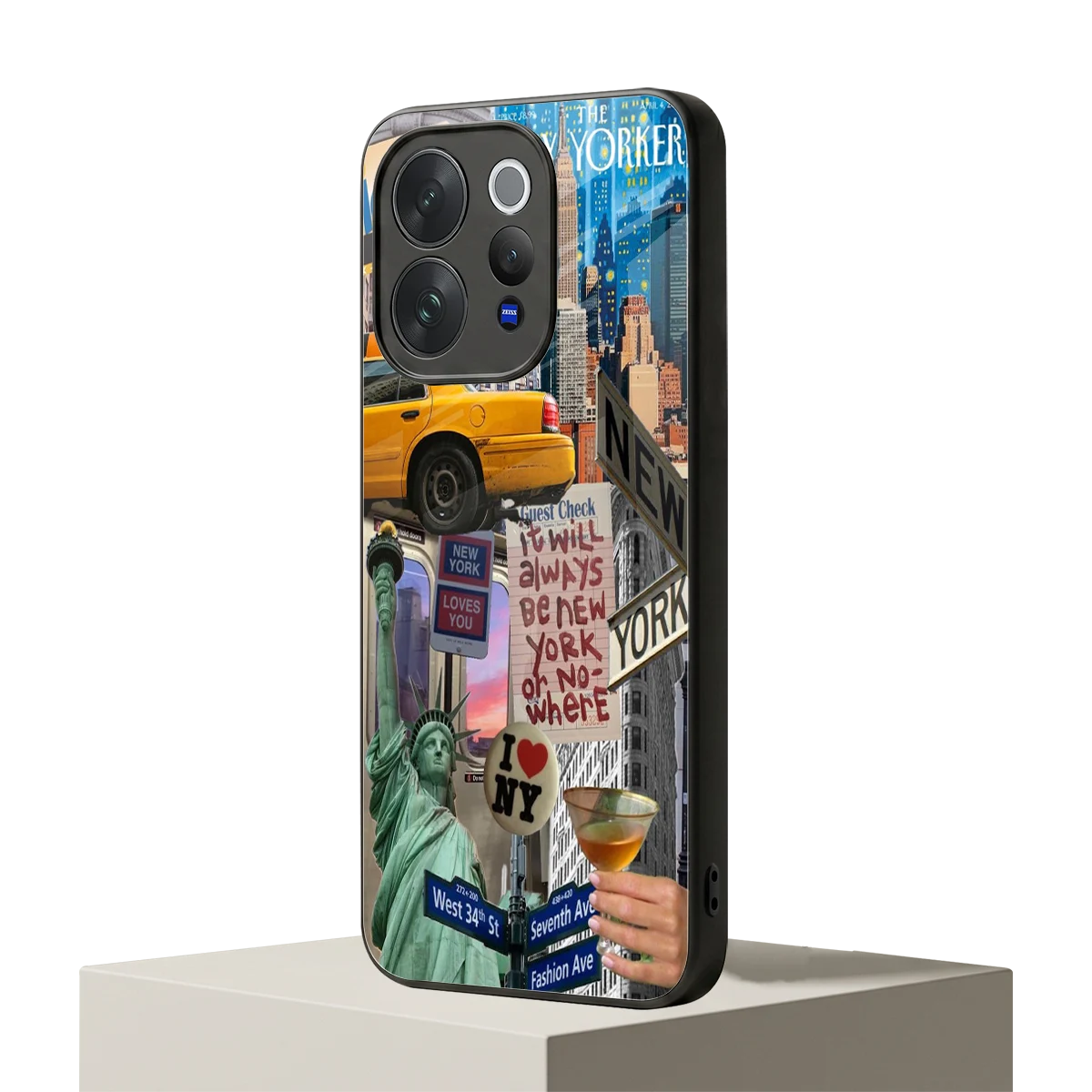 NY Forever vivo v70 elite mobile cover | shockproof glass phone case
