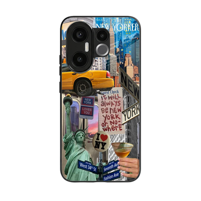 NY Forever back phone cover | glass case for vivo x200 fe