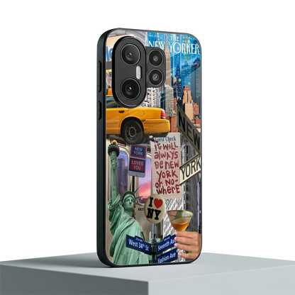 NY Forever vivo x200 fe mobile cover | shockproof glass phone case