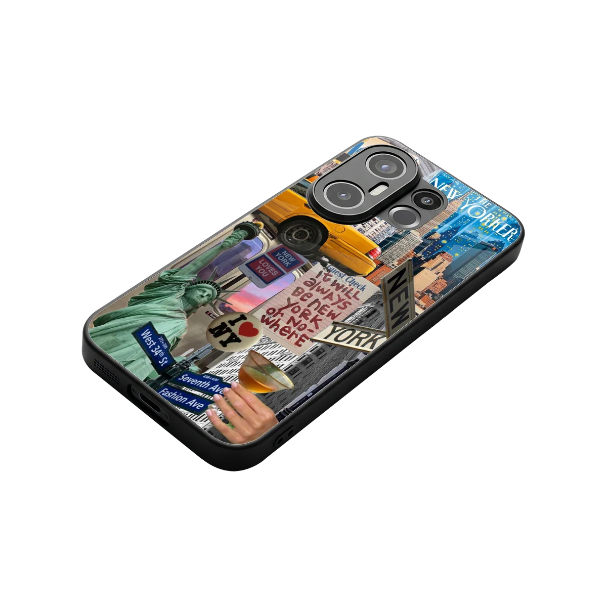 NY Forever stylish phone case for vivo x200 fe | glossy glass and slim fit