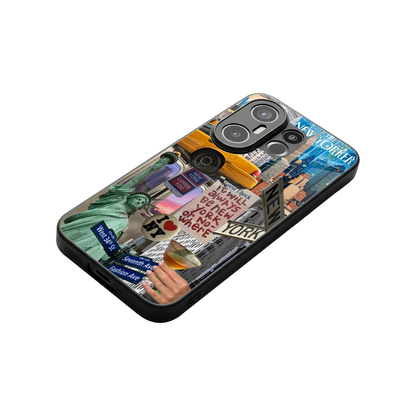 NY Forever stylish phone case for vivo x200 fe | glossy glass and slim fit