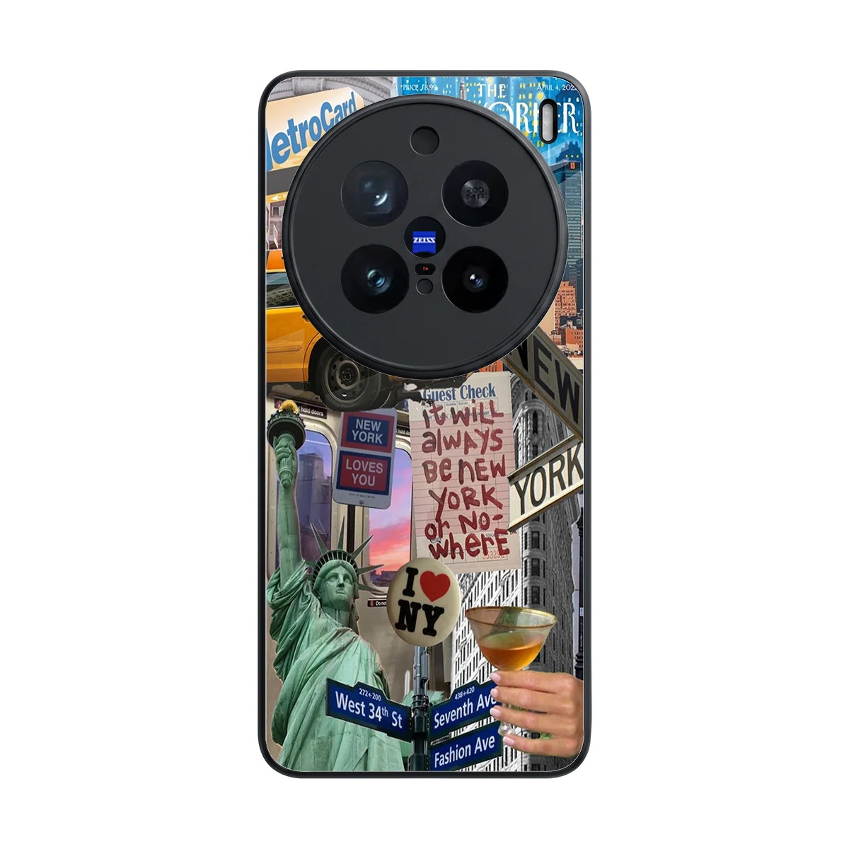 NY Forever back phone cover | glass case for vivo x200 pro