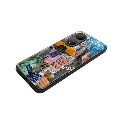 NY Forever stylish phone case for Vivo-y100 | glossy glass and slim fit