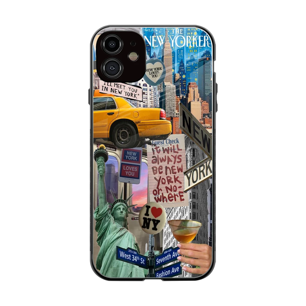 NY Forever back phone cover | glass case for iphone 11