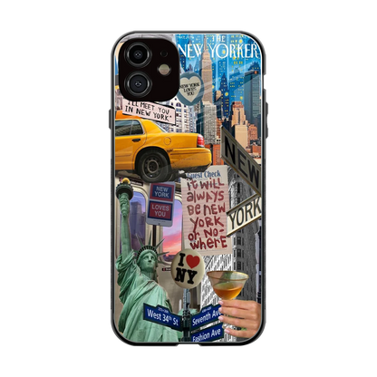 NY Forever back phone cover | glass case for iphone 11