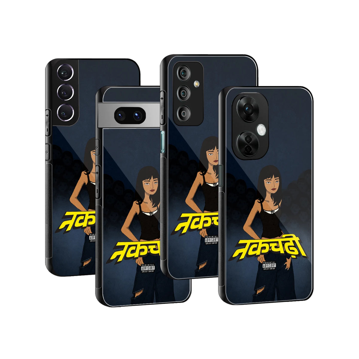 Stylish Glass Back Case for All Smartphones iPhone, Samsung, OnePlus, Pixel, Redmi, Oppo, Vivo, Motorola