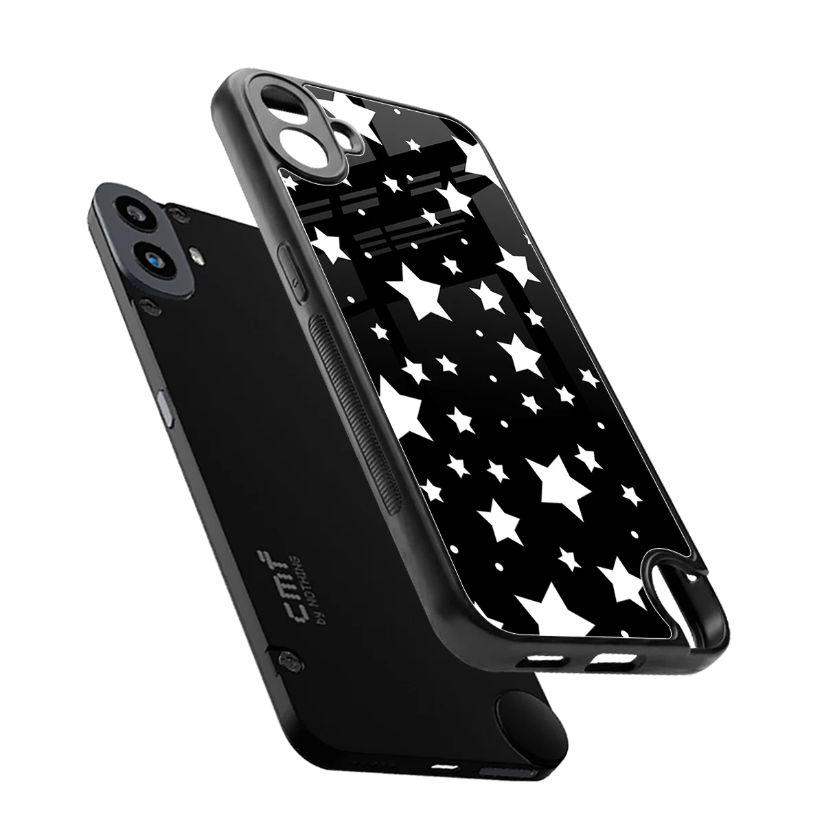 Nebula sleek cmf nothing phone 1 cover with tempered glass back and TPU edges