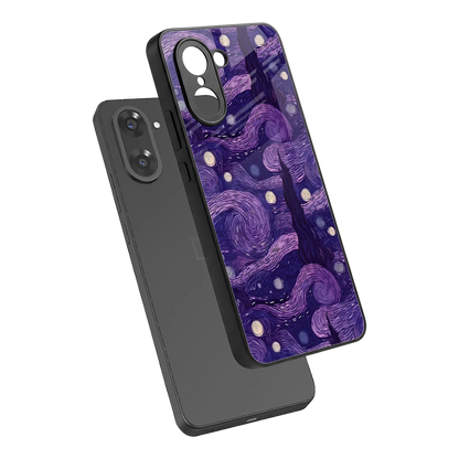 Nebula Galaxy sleek oneplus nord ce5 5g cover with tempered glass back and TPU edges
