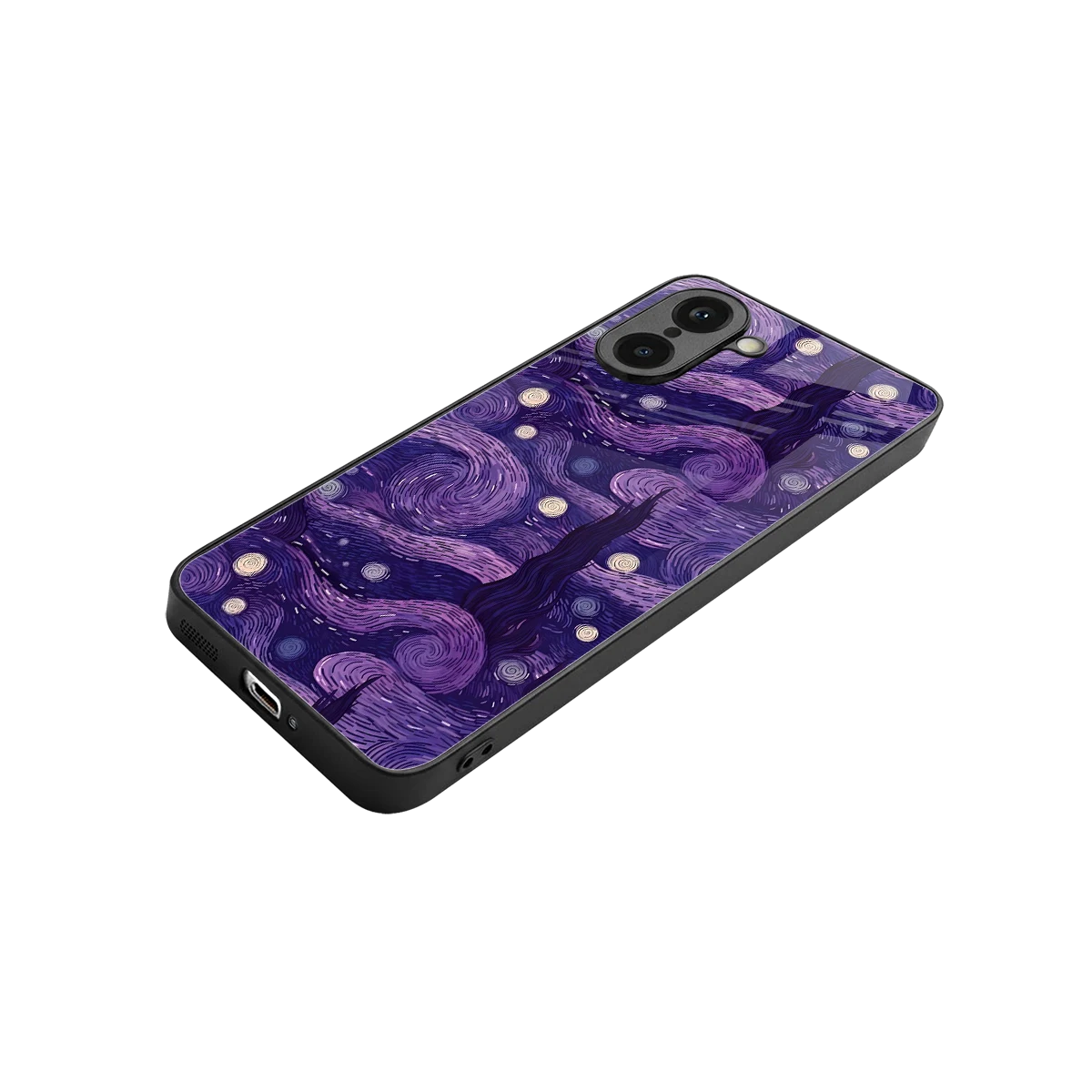 Nebula Galaxy stylish phone case for oneplus nord ce5 5g | glossy glass and slim fit