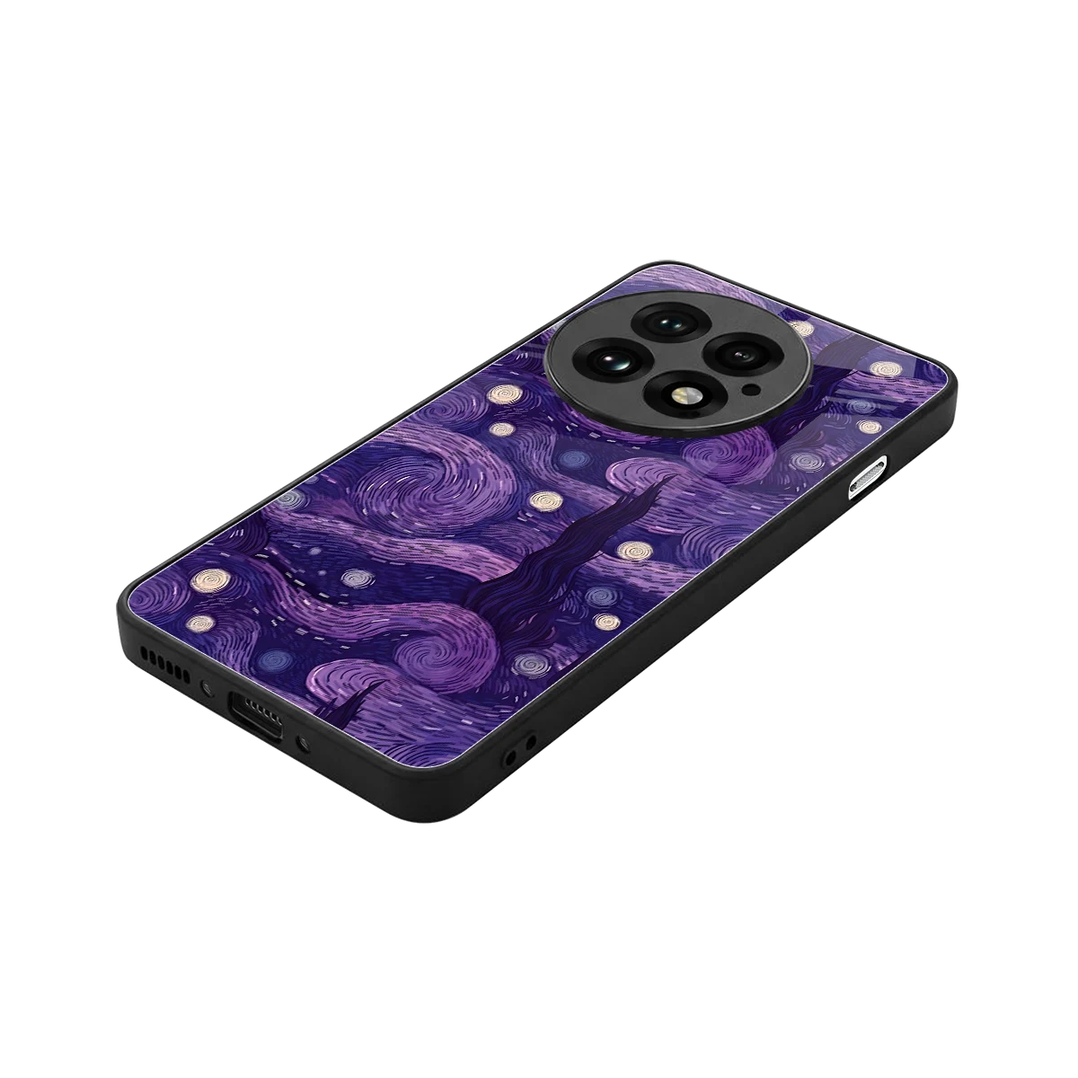 Nebula Galaxy stylish phone case for oneplus 13 | glossy glass and slim fit