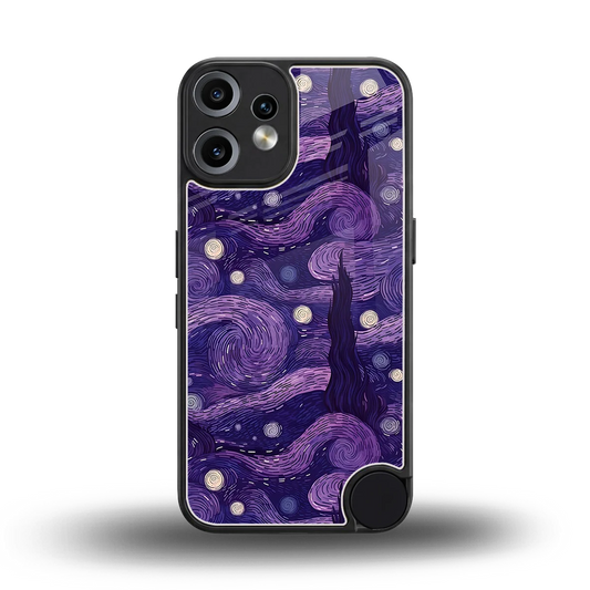 Nebula Galaxy back phone cover | glass case for cmf nothing phone 2 pro