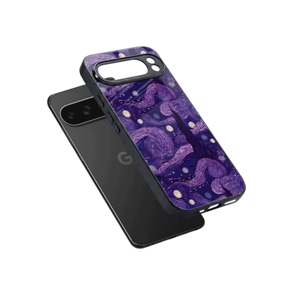 Nebula Galaxy sleek google pixel 10 pro xl cover with tempered glass back and TPU edges