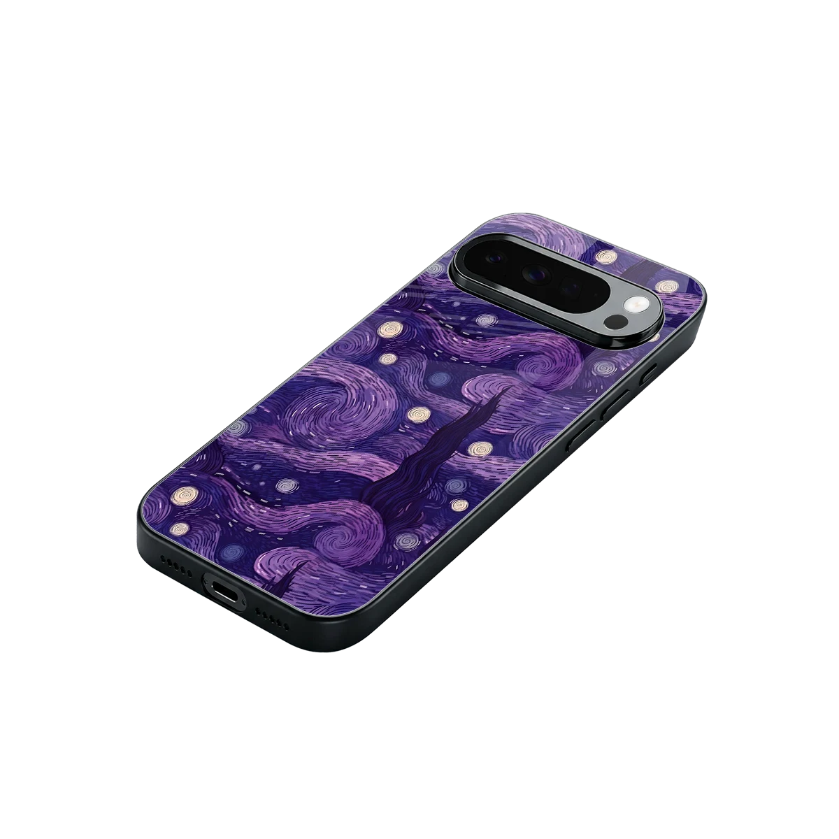 Nebula Galaxy stylish phone case for google pixel 10 pro xl | glossy glass and slim fit
