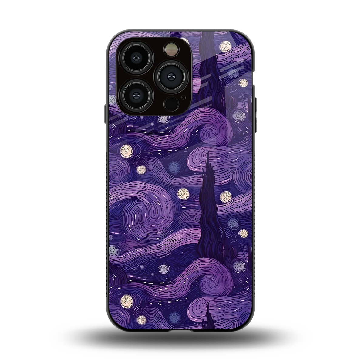 Nebula Galaxy back phone cover | glass case for iphone 13 pro