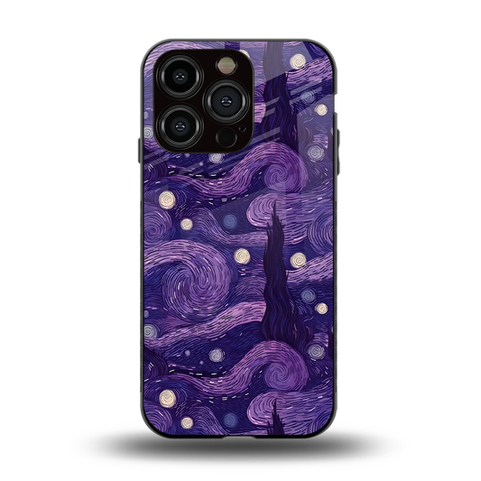 Nebula Galaxy back phone cover | glass case for iphone 13 pro