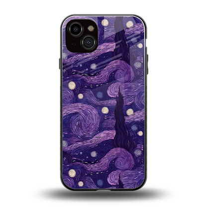 Nebula Galaxy back phone cover | glass case for iphone 15 plus